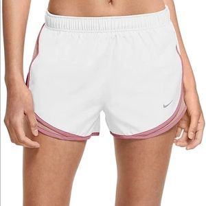 Nike Pink/Black/White Dri Fit Tempo Shorts 3.5 Shorts Size Small